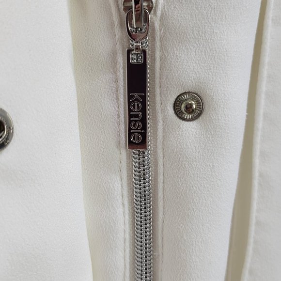 KENSIE crepe blouson jacket Sz S - Picture 5 of 12